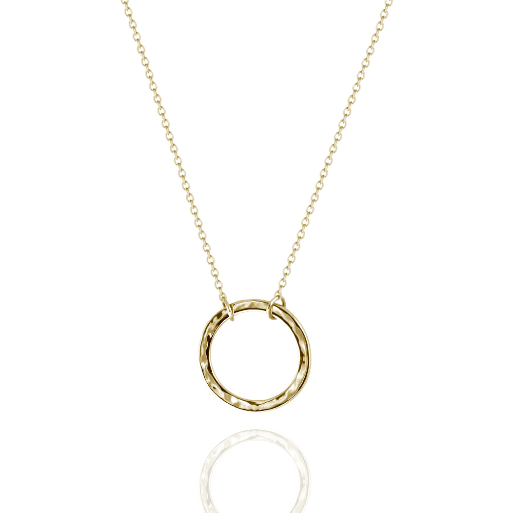 Circle Necklace Yellow Gold