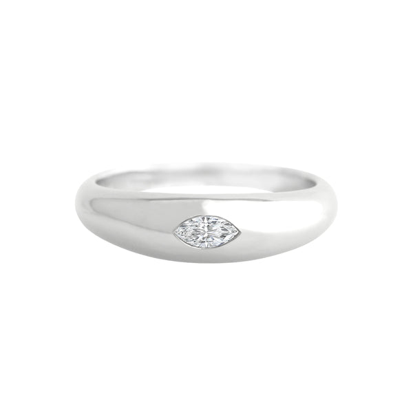 Marquise Diamond Dome Ring