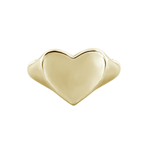 Heart Signet Rings