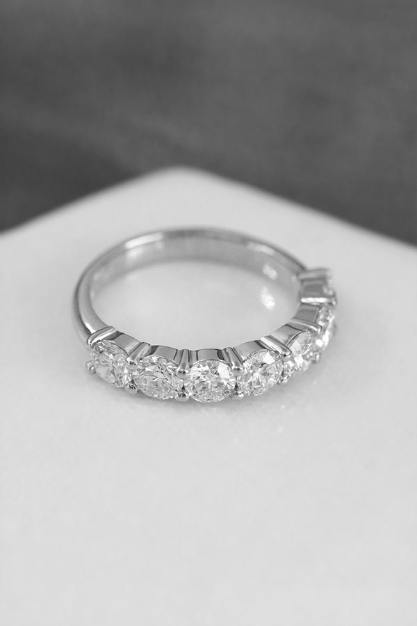 Shared Claw Diamond Ring Large Platinum