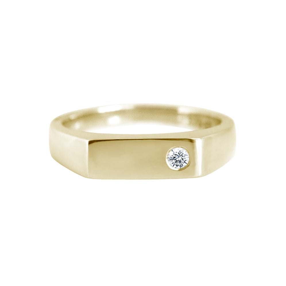 Yellow Gold Signet Rings | Buy Signet Rings Online Australia – Scarlett ...