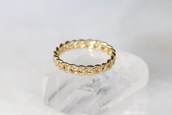 Chain Ring Yellow Gold