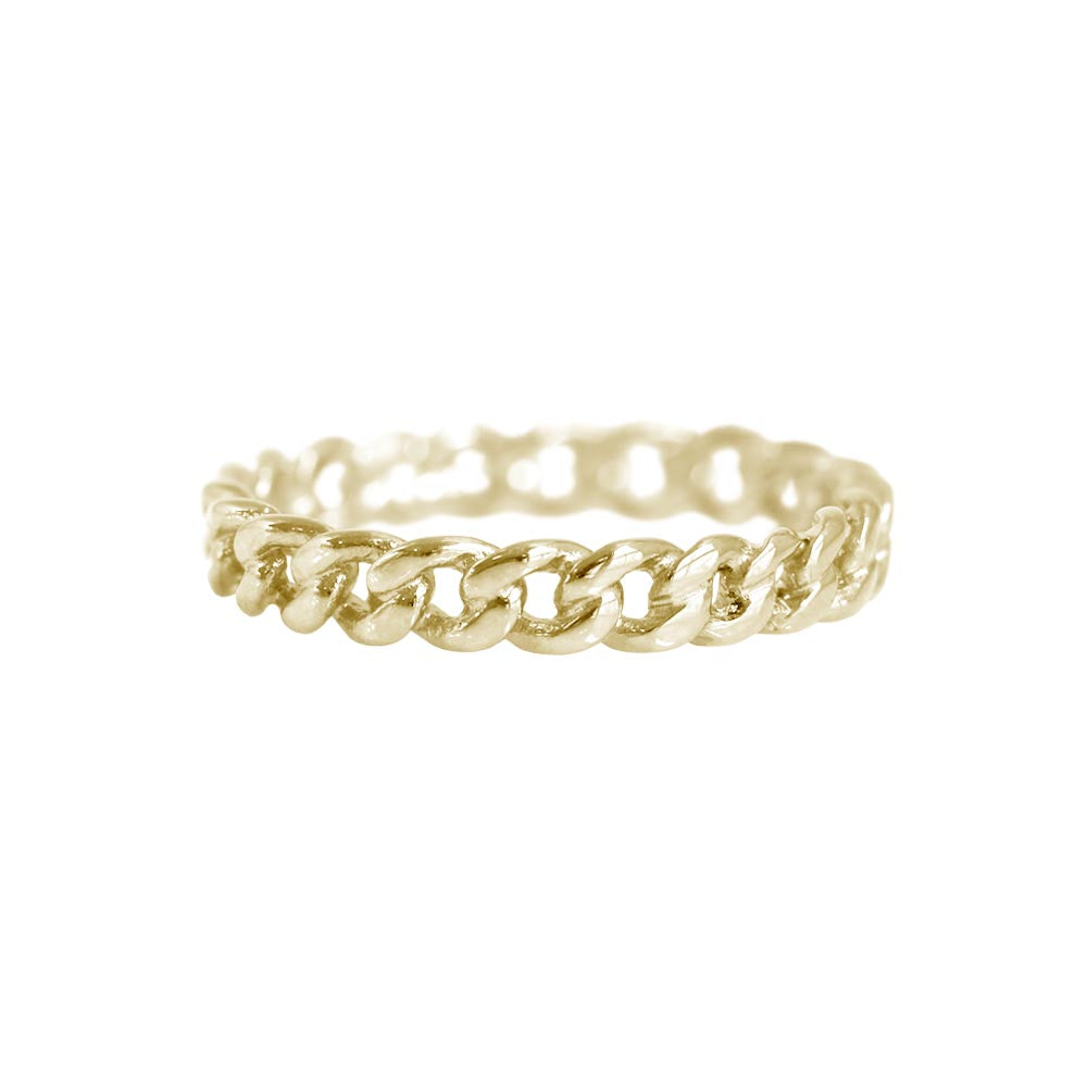 Chain Ring Yellow Gold Scarlett Jewellery Label