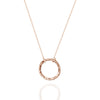 rose gold circle necklace