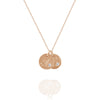rose gold double initial necklace