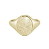 wildflowers signet ring