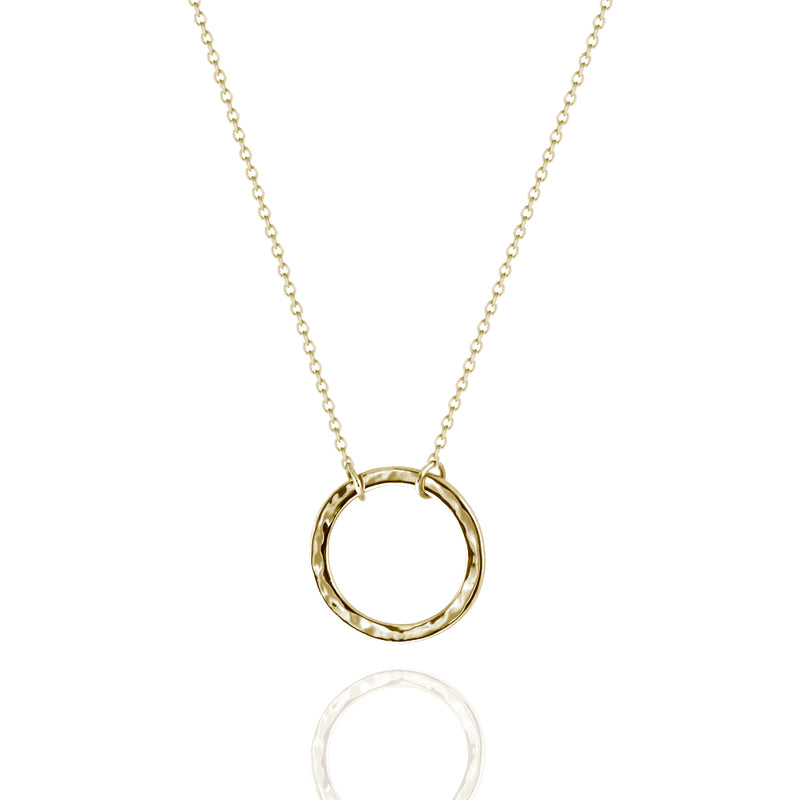 Circle Necklace Yellow Gold