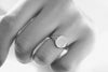engraved monogram signet ring