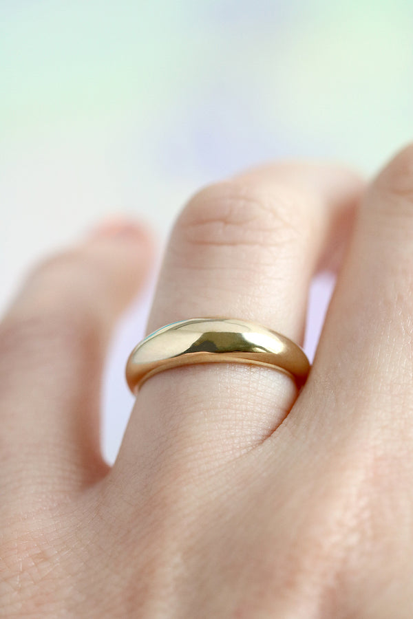 Petite Dome Ring Yellow Gold