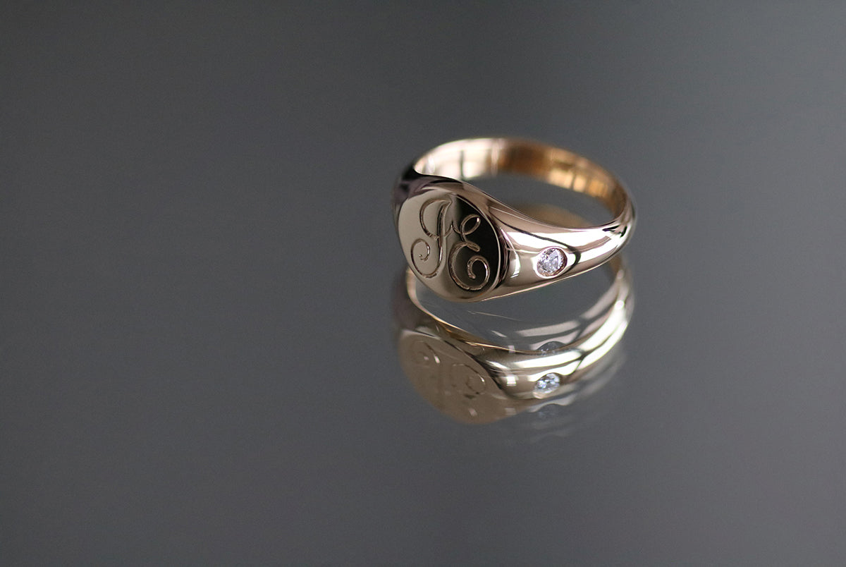 Yellow Gold Signet Rings Melbourne | Custom Signet Rings– Scarlett ...