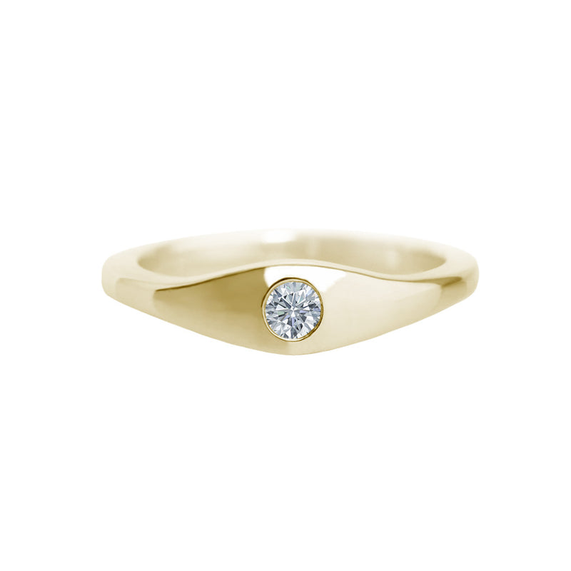 small yellow gold ring