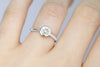 Bezel Set Diamond Ring White Gold